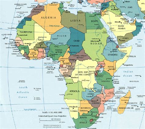MAP Map Of Africa And Middle East